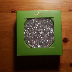 Kate Spade Sparkling Silver Compact